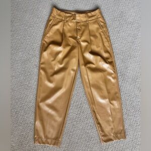 A New Day Faux Leather Camel Pants